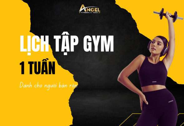 Lịch tập gym toàn thân trong 1 tuần cho người bận rộn