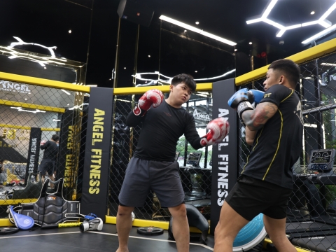 Khu tập kick boxing